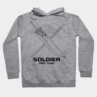 x-soldier sword (Black) Hoodie